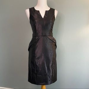 Maeve black shiny dress with pockets